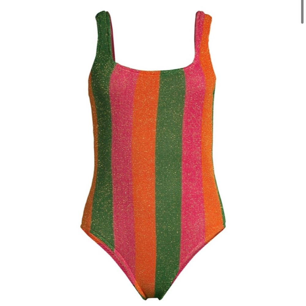 ISO Farm Rio Shimmer Stripe Swim Suit